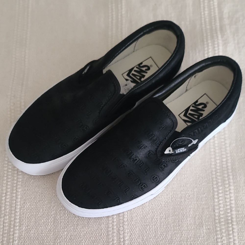 Vans Leather Black Slip-On Sneakers - Picture 3 of 8